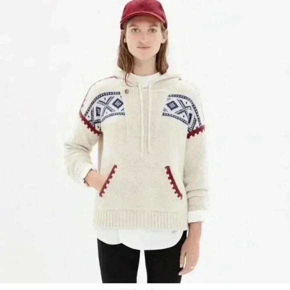 Madewell Fair Isle Hooded Sweater - Picture 6 of 6